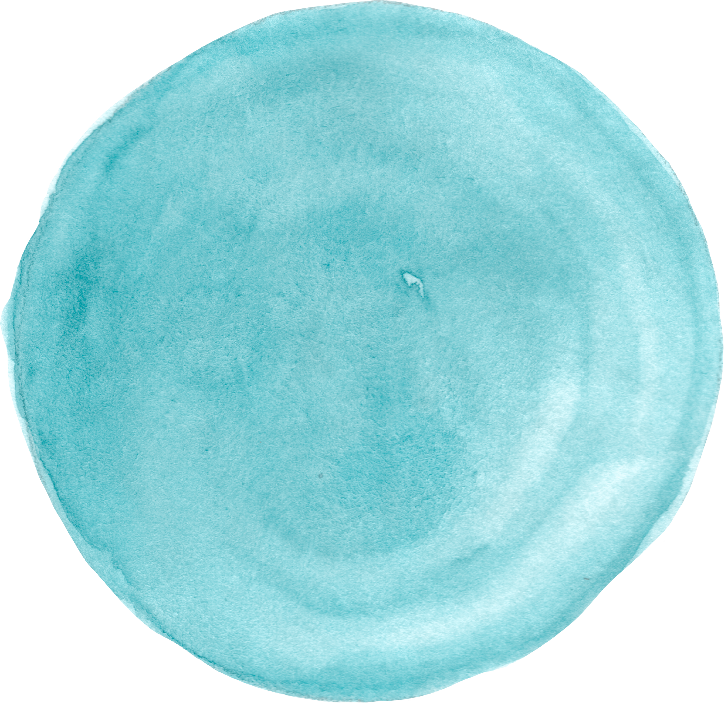 Blue Watercolor Circle